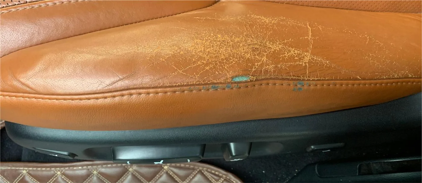 After: Lexus LX570 Seat Bolster Wear Repair