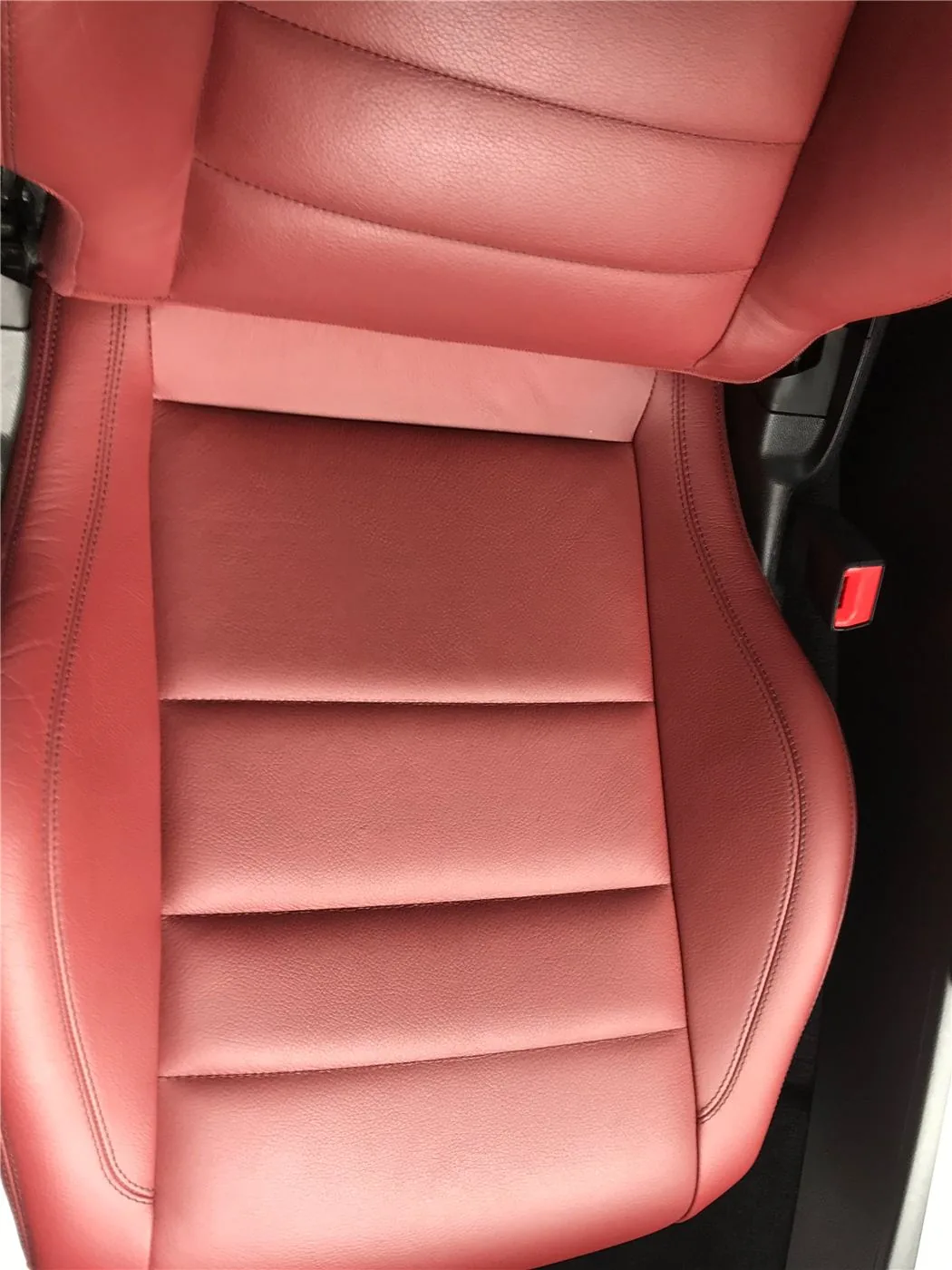 After: Mercedes-Benz C207 Seat Cushion Scratch Restoration