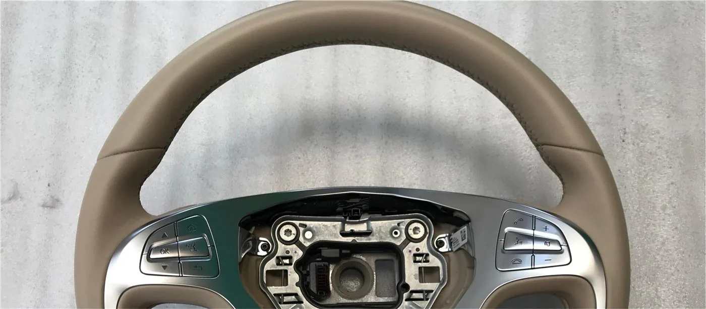 After: Mercedes-Benz W222 Steering Wheel Retrim