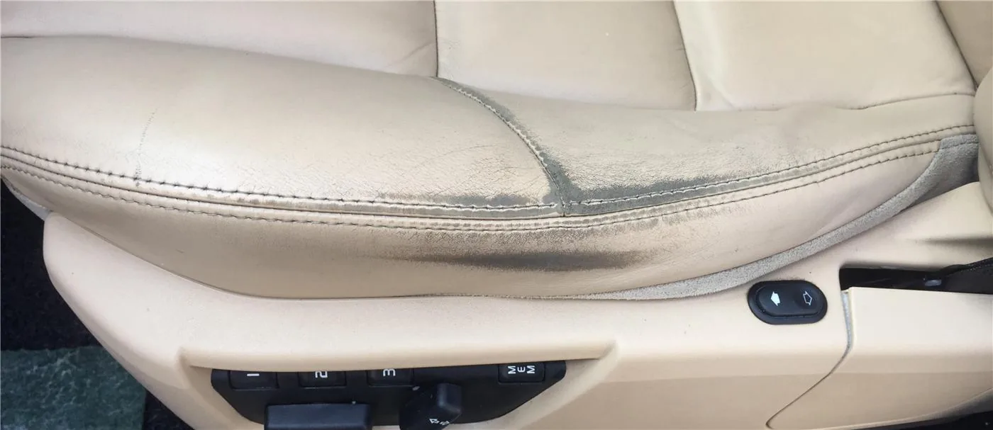 Before: Range Rover Passenger Seat Wear Repair