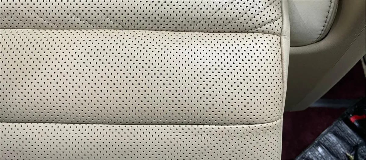 After: Toyota Alphard Seat Cushion Tear Repair
